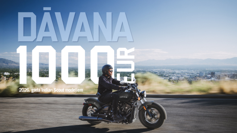 1 000 EUR dāvana 2026. gada Indian Scout modeļiem
